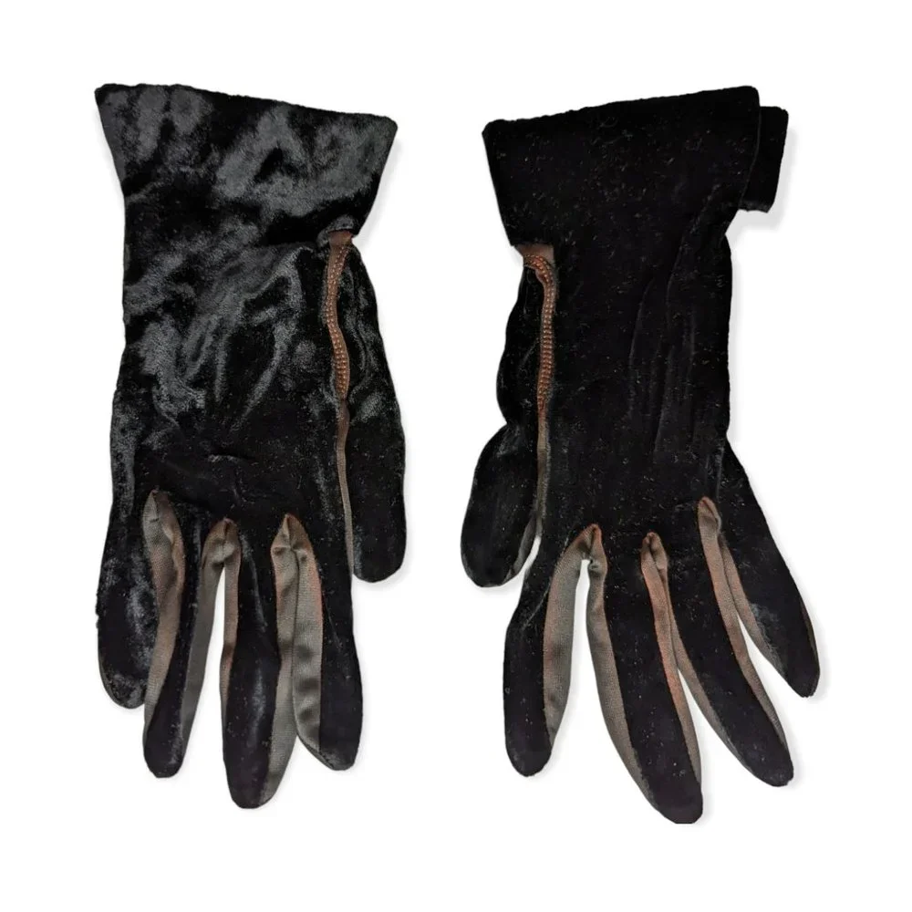 Vintage black velvet